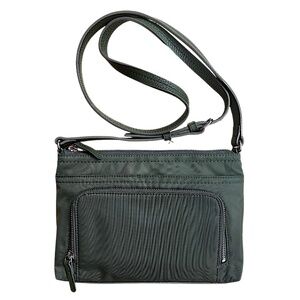 NORDSTROM Green Nylon Crossbody Bag 10”x 8”x 2.5” Messenger Bag